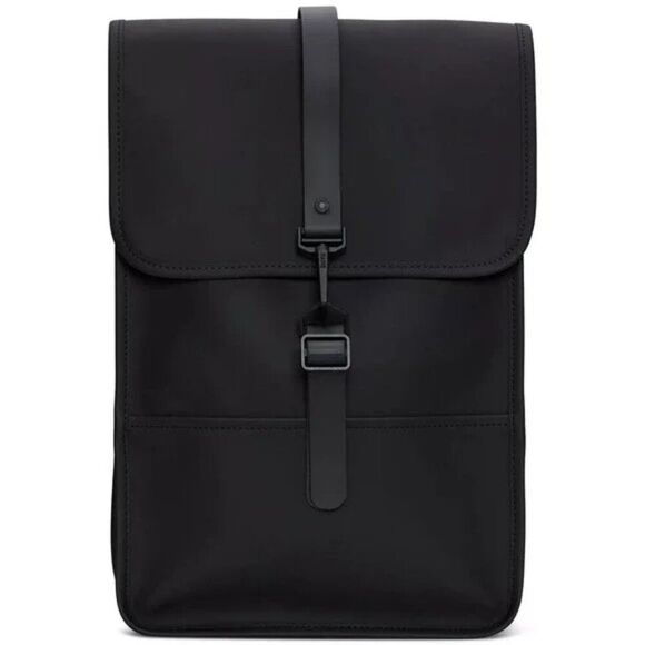 NEW Rains Waterproof Rucksack RFID Minimalist Backpack Unisex NWT Black ⭐️⭐️⭐️⭐️ main image 4